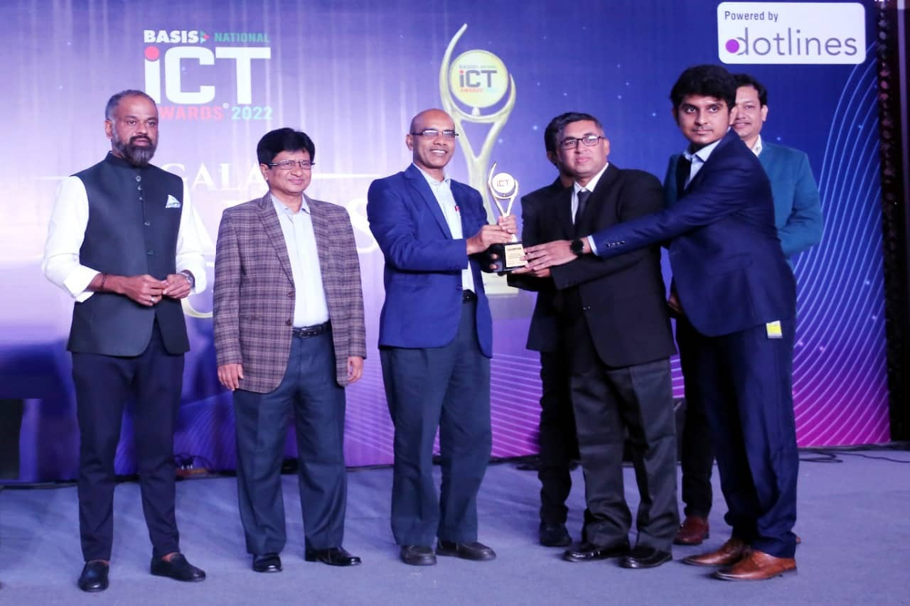 Department of CSE Received Champion award (R & D Category) at the  BASIS National ICT Awards-2022
